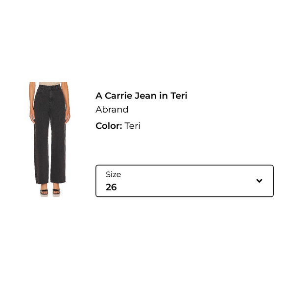 Abrand Pants - ABrand A Carrie Jean - Gray size 26